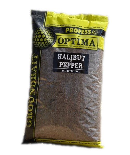 Zanęta OPTIMA - HALIBUT I PIEPRZ 1 kg x 10
