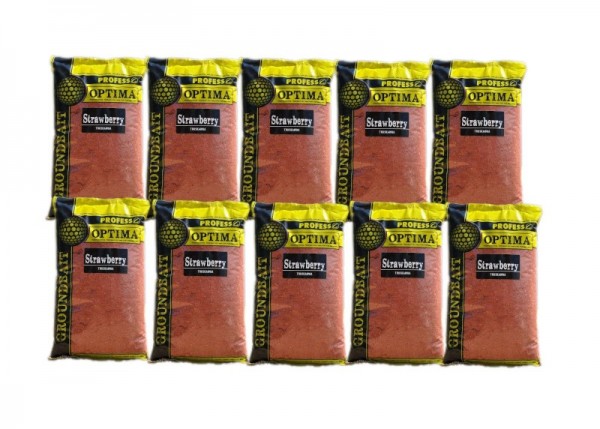 Zanęta OPTIMA - TRUSKAWKA 1 kg x 10 szt