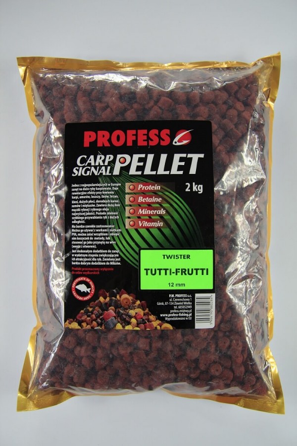 PELLET TWISTER TUTTI-FRUTTI 12 mm / 2 kg
