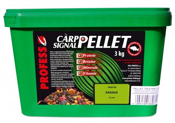PELLET TWISTER ANANAS 18 mm / 3 kg