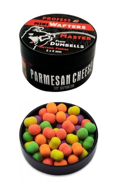 MINI Dumbell Wafters FLUO MASTER– PARMESAN CHEE 