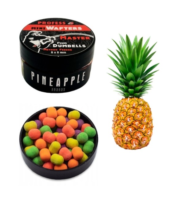 MINI Dumbell Wafters FLUO MASTER– PINEAPPLE 