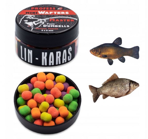 MINI Dumbell Wafters FLUO MASTER– TENCH/LIN- KARAŚ