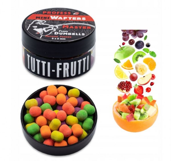 MINI Dumbell Wafters FLUO MASTER– TUTTI-FRUTTI 