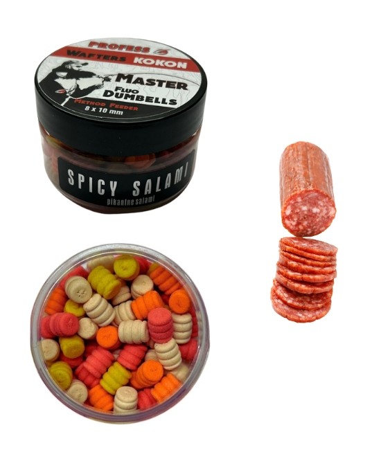 Dumbell Wafters  FLUO MASTER KOKON – SPICY SALAMI 