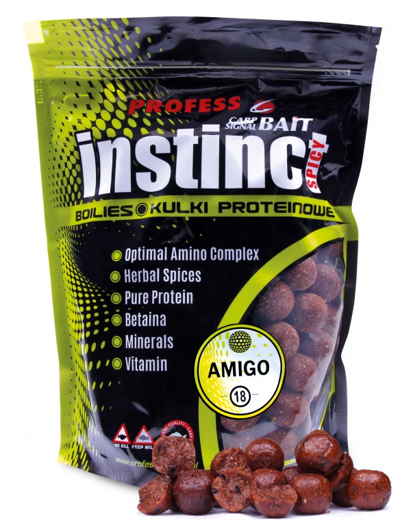 Kuki proteinowe SPICY INSTINCT 18 mm 1 kg AMIGO