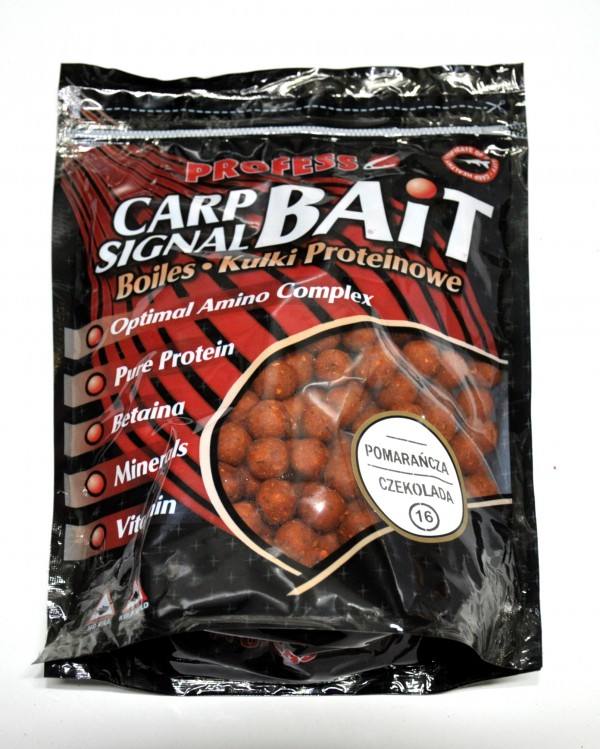 Kul.prot.zan.CARP SIGNAL16mm 750g POMARAŃ-CZEKOLAD
