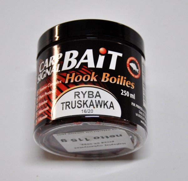 Kulki prot.hacz. NR 16i20mm250ml TRUSKAWKA-RYBA