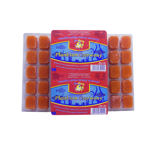 Plankton czerwony mrożony tabliczka - 100 g