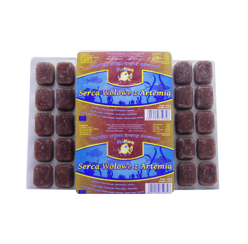 Serce+Artemia  mrożone - tabliczka 100 g