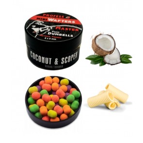 MINI Dumbell Wafters FLUO MASTER-COCONUT & SCOPEX