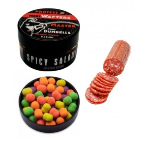 MINI Dumbell Wafters FLUO MASTER– SPICY SALAMI 