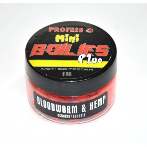 Kulki Method Feeder Fluo BLOODWORM & HEMP 8mm 60ml
